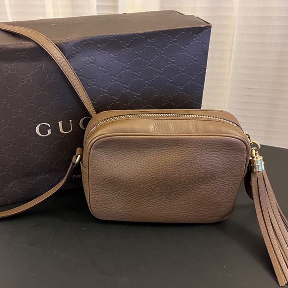 GUCCI Camera Bag purse, Authentic, Made in Italy, Leather - Picture 3 of 4